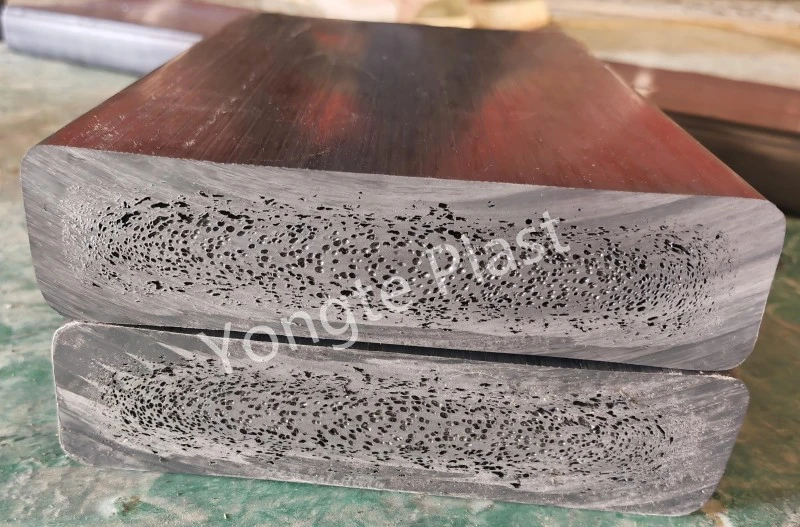 ทดสอบเครื่องไม้แปรรูปพลาสติกแข็งรีไซเคิลขนาด 200x50 มม. สำเร็จแล้ว